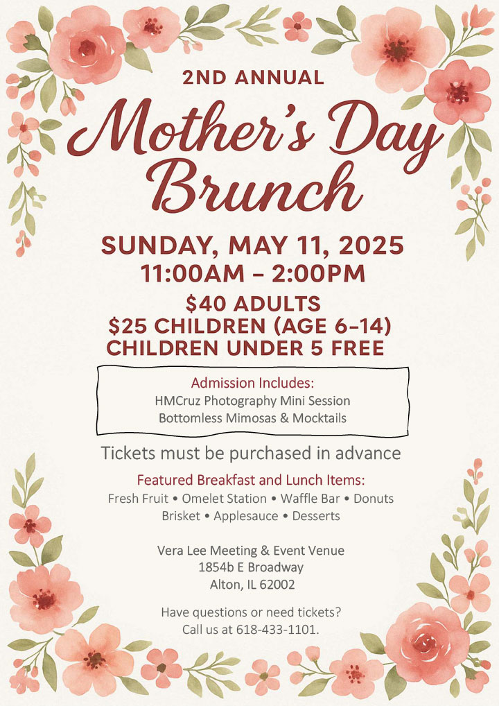 Vera Lee Events Mother's Day Brunch May 11, 2025